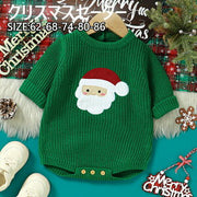 ベビー クリスマスカバーオール サンタ風 長袖