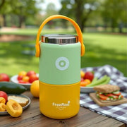 ステンレス 子供用お弁当箱 二段 620ml(ニオイ・汚れに強い)