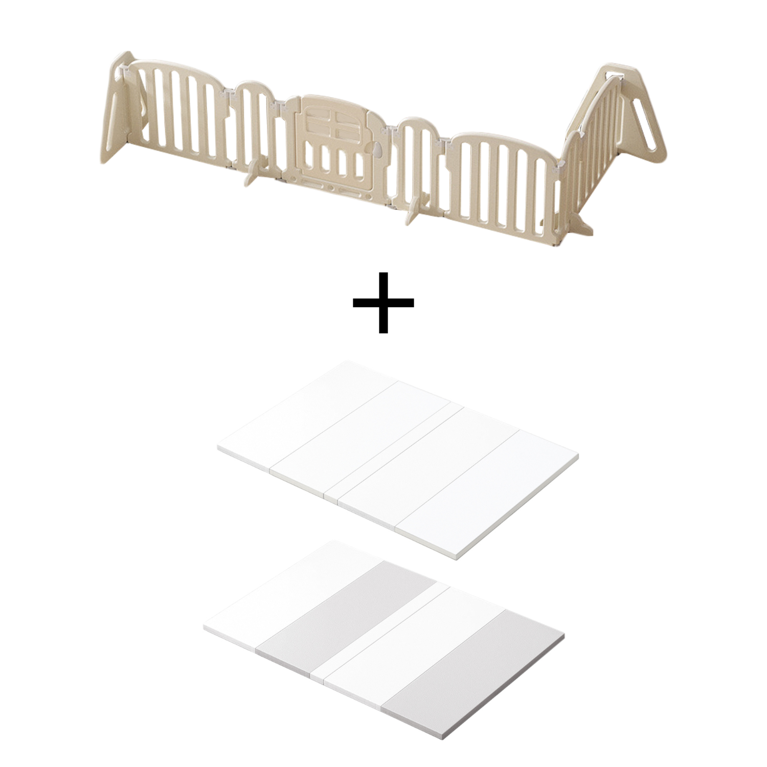 ハーフベビーサークル 自由に形を変えられるサークル 角度調節パネル 赤ちゃんプレイエリア ベビーセーフティフェンス 拡張縮小可能サークル 外部ロック付きドア 工具不要組み立て 重厚安定台座付き おしゃれベビーサークル