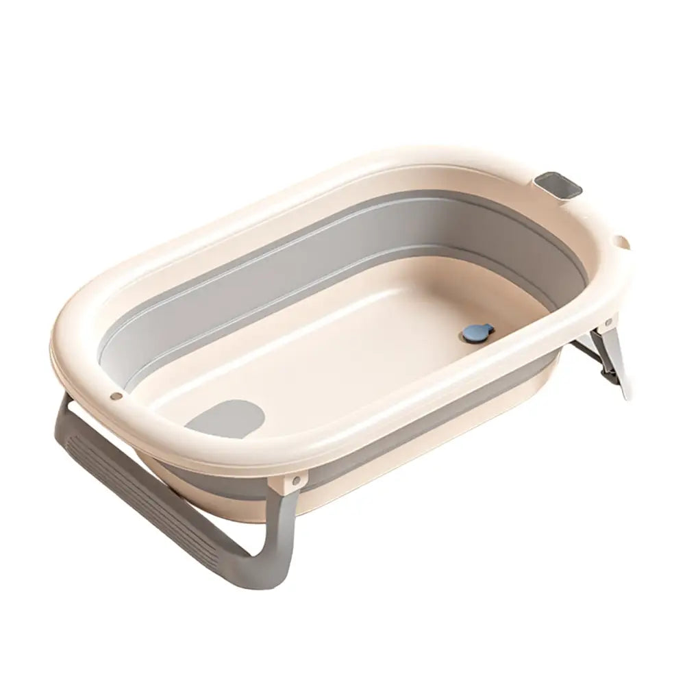 赤ちゃん ベビーバス 折りたたみ 沐浴 省スペース 収納 新生児 クッション ネット チェア ナチュラルカラー グレー ベージュ 水遊び 便利 お風呂 バスタイム 育児 コンパクト 多用途
