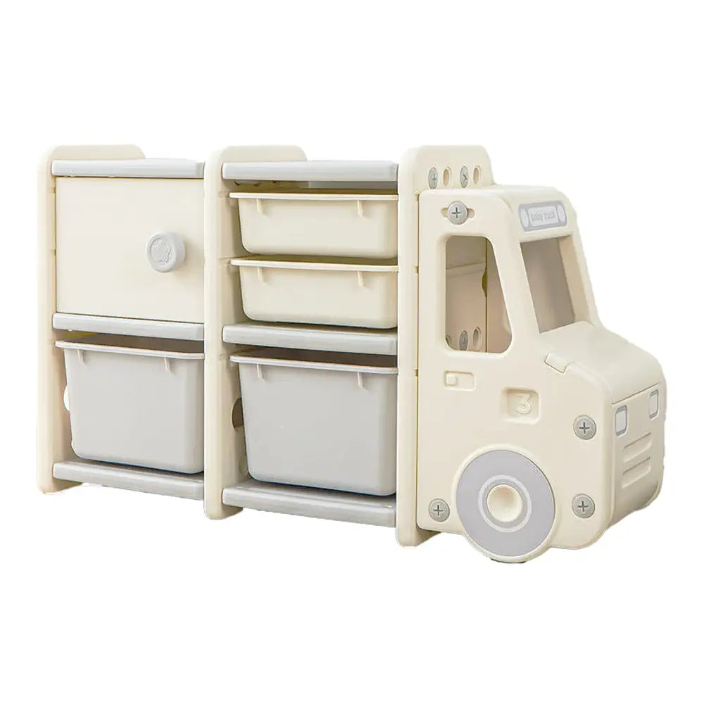 子供用 バス型収納ラック おしゃれなおもちゃ収納