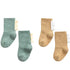 ベビー靴下 2足セット S(0歳~1歳) | M(1歳~3歳) - Cセット(グリーン/ベージュ) / Sサイズ - ベビー靴下