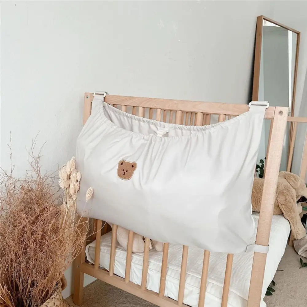 ベビーカーアンダーバッグ ホワイト|ブラック - ベビーカーバッグ