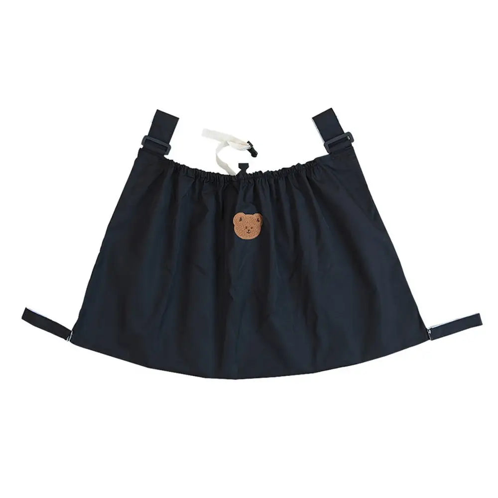 ベビーカーアンダーバッグ ホワイト|ブラック - ブラック / フリーサイズ - ベビーカーバッグ