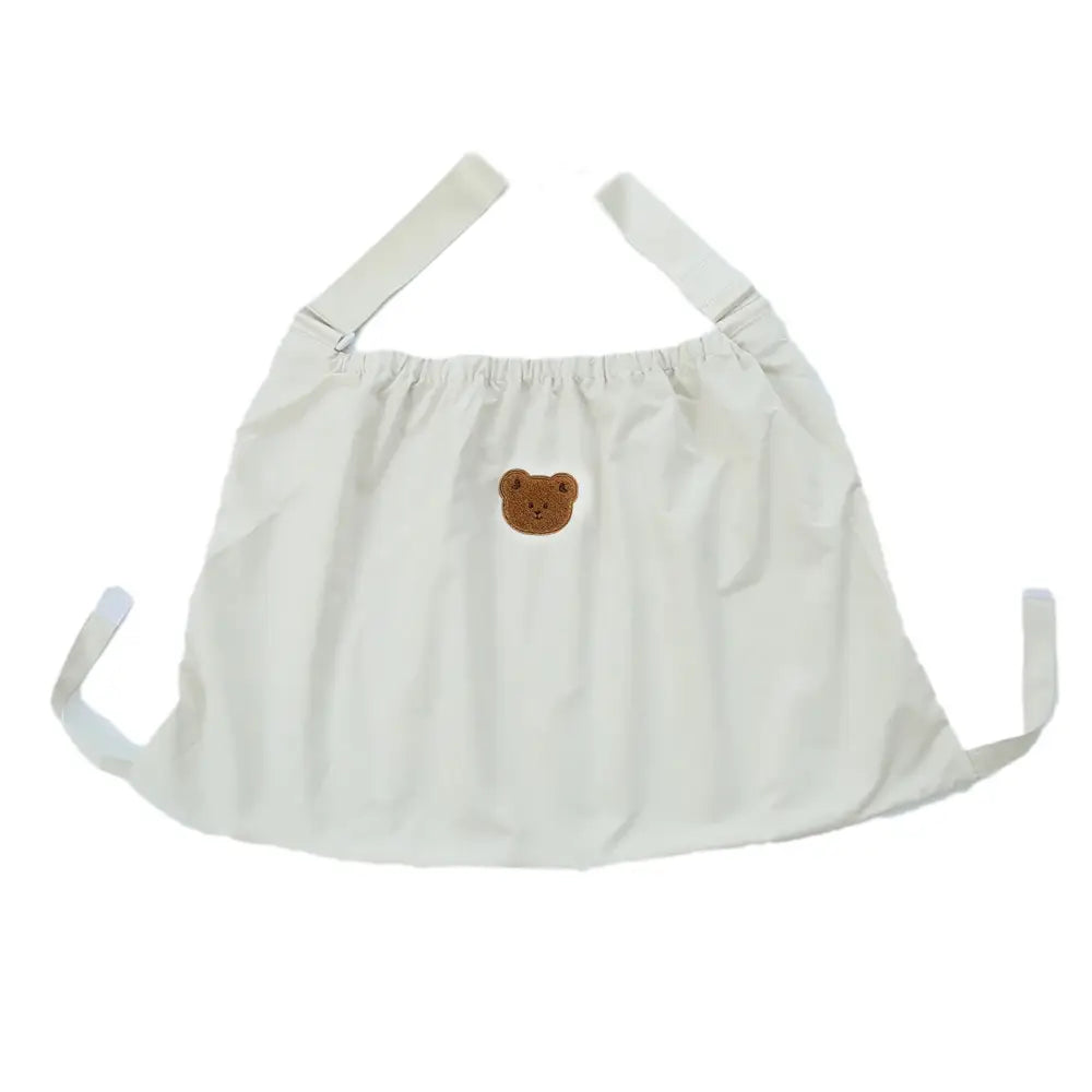 ベビーカーアンダーバッグ ホワイト|ブラック - ホワイト / フリーサイズ - ベビーカーバッグ