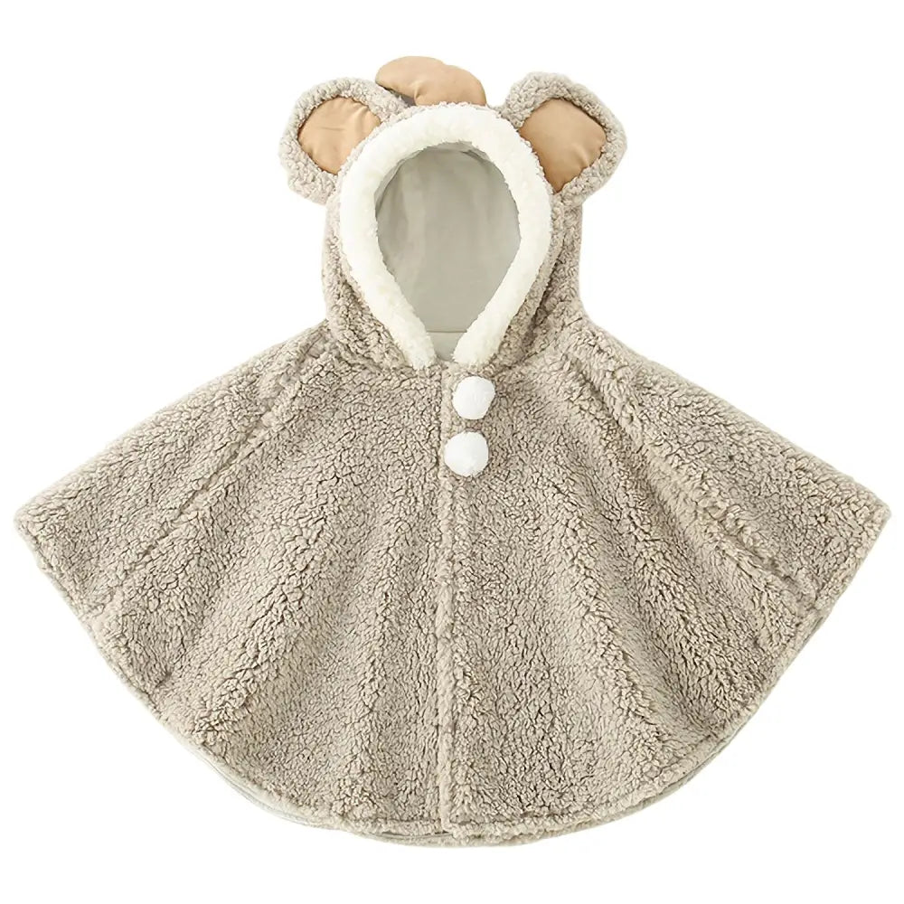 ベビーポンチョ フリーサイズ - グレー / フリーサイズ - ベビーポンチョ