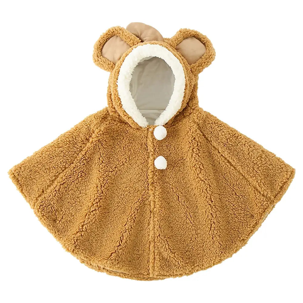 ベビーポンチョ フリーサイズ - キャメル / フリーサイズ - ベビーポンチョ