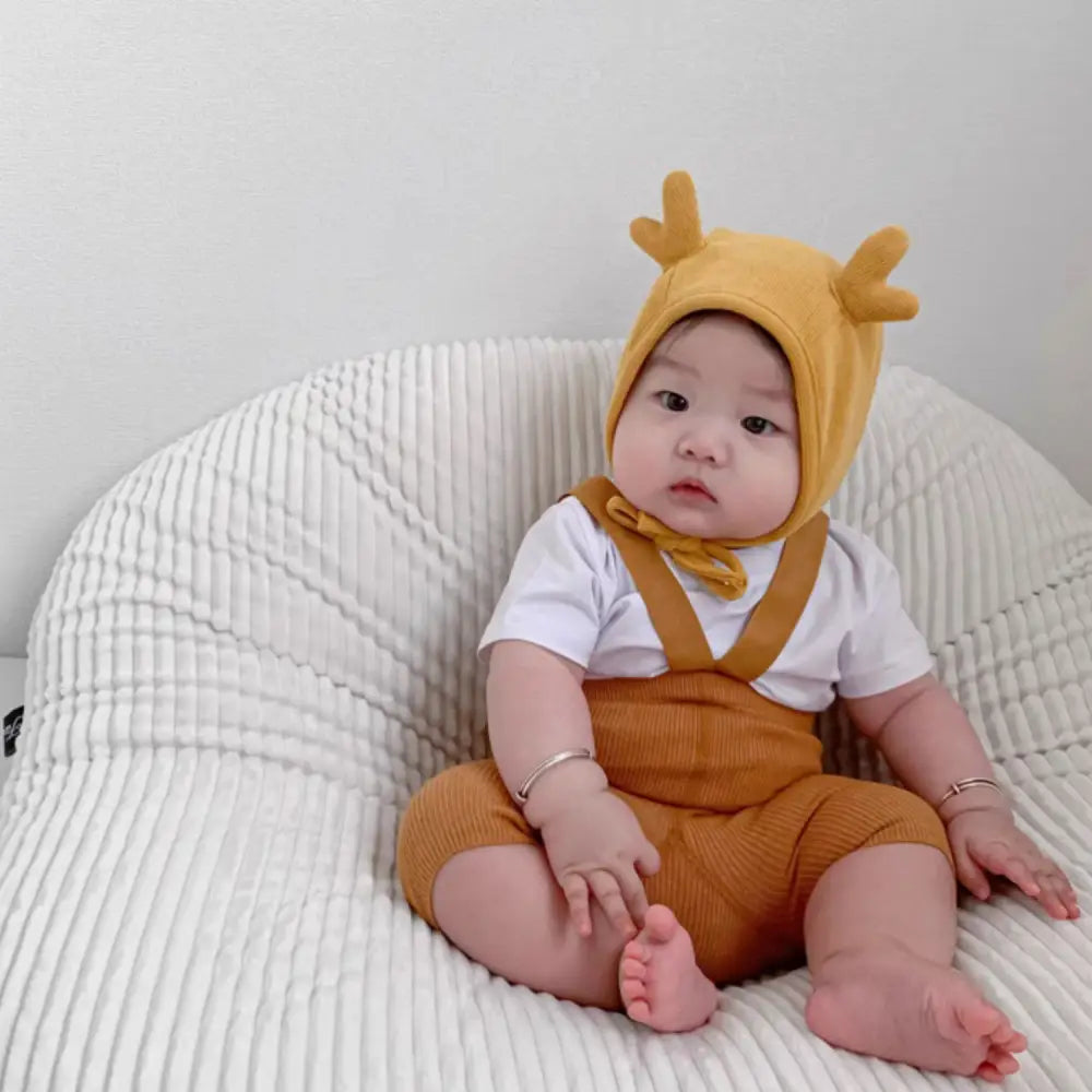 ベビーレギンス ストラップ付き ハーフ丈 伸縮性抜群 コットン素材 通気性 快適フィット 動きやすい 赤ちゃん服 出産祝い