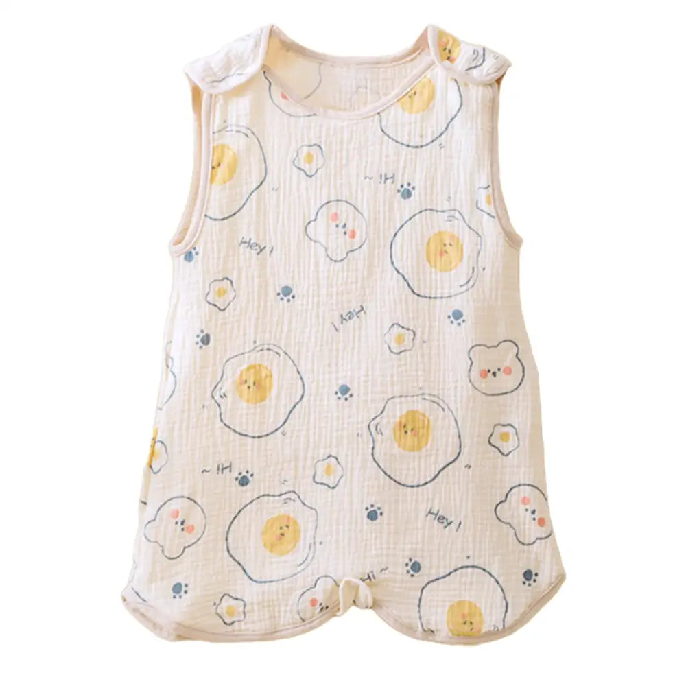 ベビースリーパー 2枚セット 2枚組 4重ガーゼ 2重ガーゼ コットン ベスト 袖なし 足まですっぽり かわいい 春 夏 秋 冬 1年中 赤ちゃん ベビー キッズ ガーゼスリーパー ベビー スリーパー 大きいサイズ