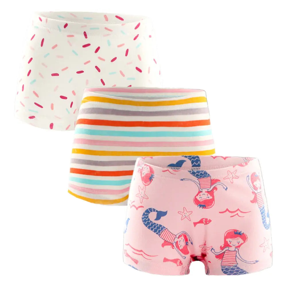 パンツ 下着 女の子 キッズ 3枚セット ボクサーパンツ 子供 女児 ガールズ 保育園 幼稚園 園児 小学生 ショーツ インナー 肌着 綿 コットン 100cm 110cm 120cm 130cm 140cm