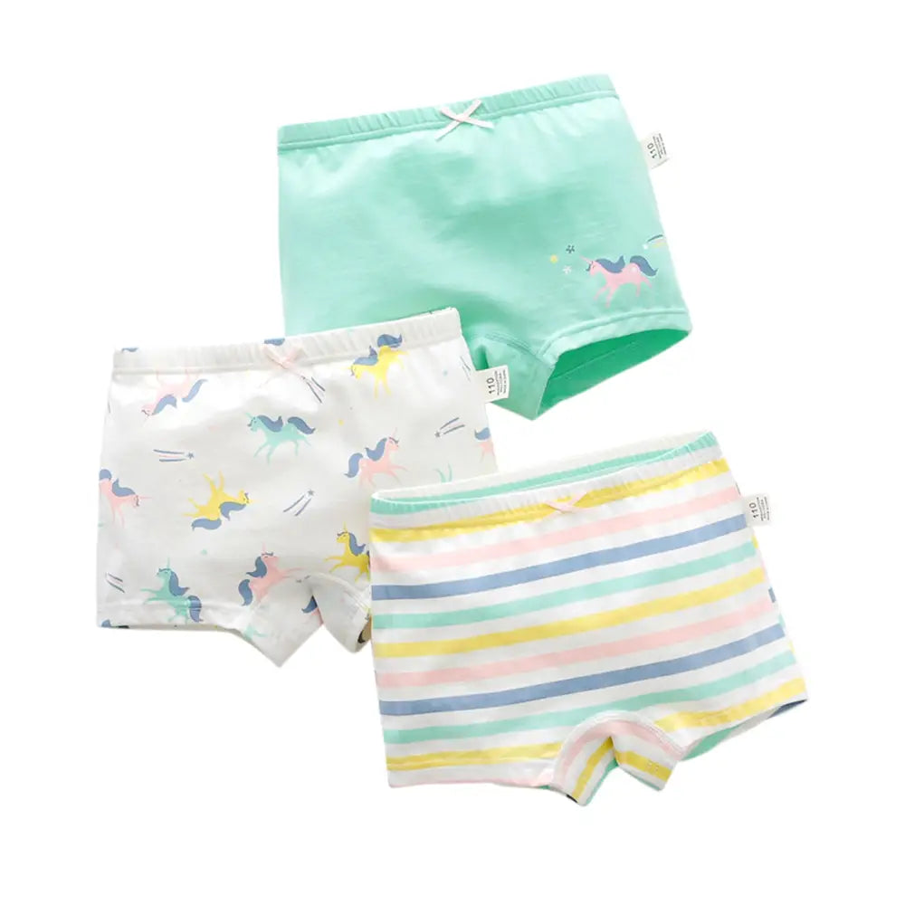 パンツ 下着 女の子 キッズ 3枚セット ボクサーパンツ 子供 女児 ガールズ 保育園 幼稚園 園児 小学生 ショーツ インナー 肌着 綿 コットン 100cm 110cm 120cm 130cm 140cm