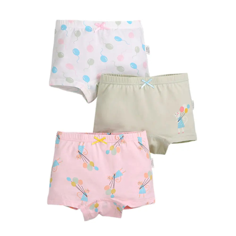 パンツ 下着 女の子 キッズ 3枚セット ボクサーパンツ 子供 女児 ガールズ 保育園 幼稚園 園児 小学生 ショーツ インナー 肌着 綿 コットン 100cm 110cm 120cm 130cm 140cm