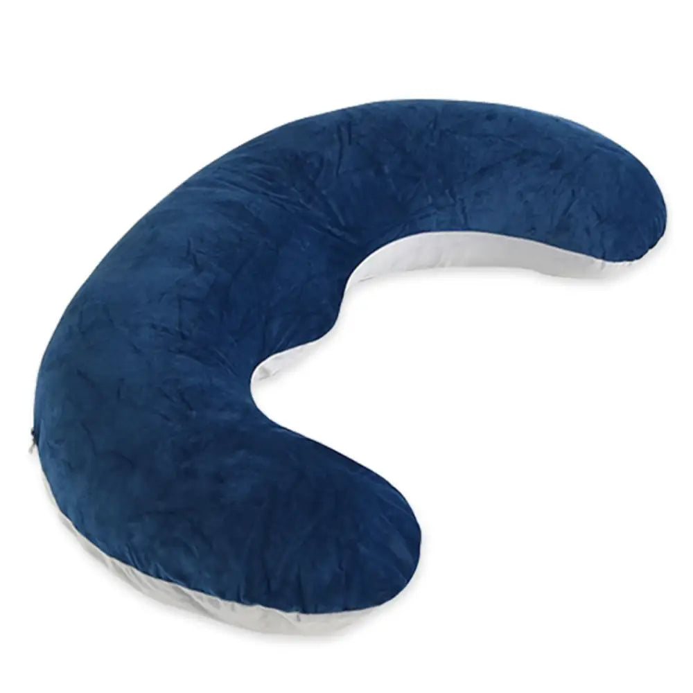 C型 抱き枕 135×45cm - ネイビー│グレー / ワンサイズ - 抱き枕