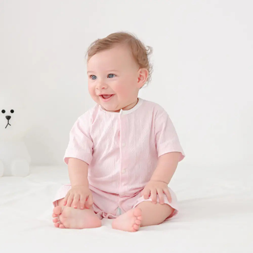 半袖ロンパース ベビー 男の子 女の子 66~90 - 半袖ベビーロンパース