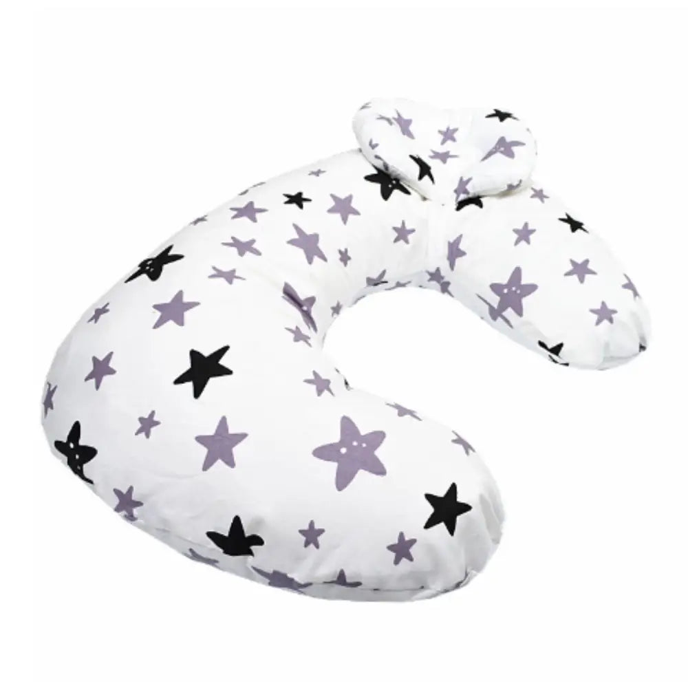 授乳クッション 赤ちゃん枕付き 53×35×14cm - スター(ホワイト) / ワンサイズ - 授乳クッション