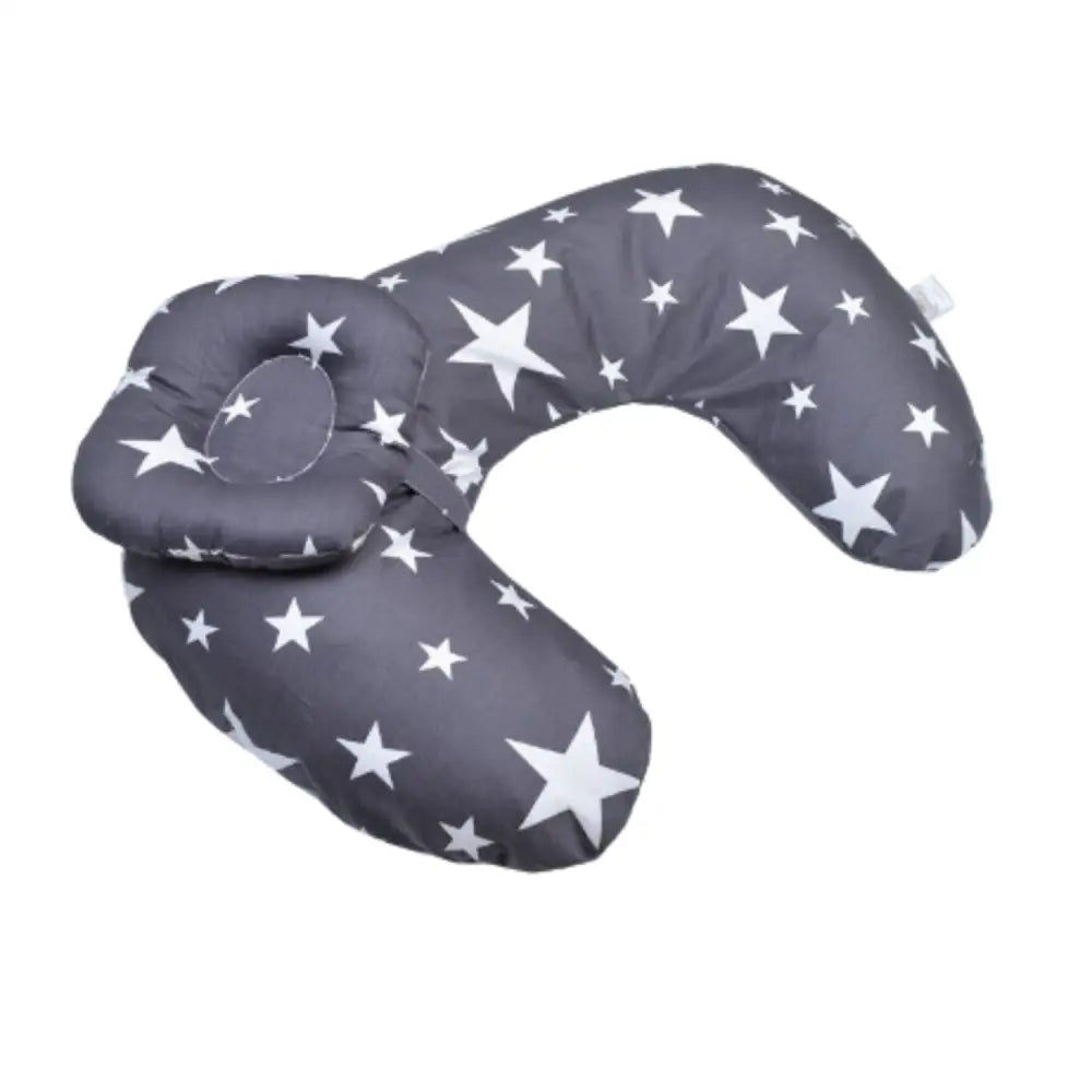授乳クッション 赤ちゃん枕付き 53×35×14cm - スター(ネイビー) / ワンサイズ - 授乳クッション