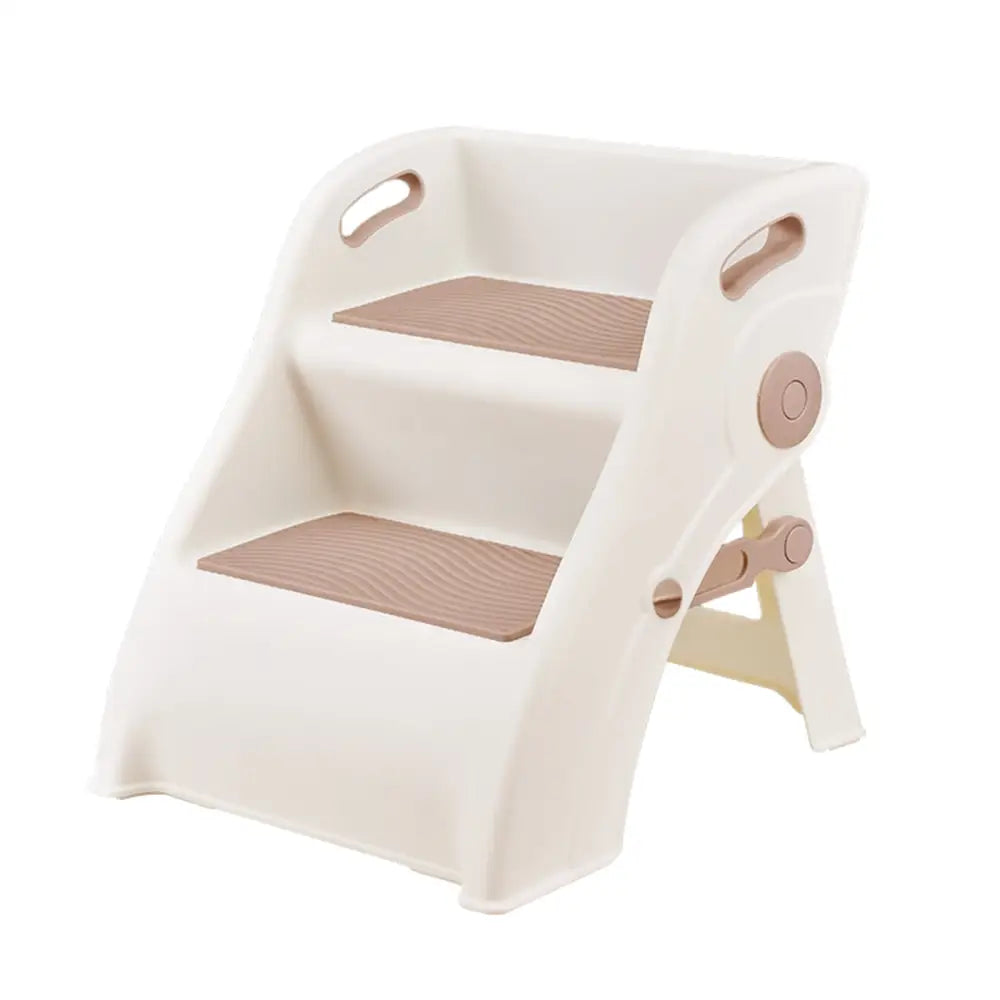 折りたたみステップ 子ども用踏み台 二段ステップ スリム収納 滑り止め付き踏み台 折りたたみ式踏み台 軽量踏み台 耐荷重150kg トイトレ用品 洗面台ステップ