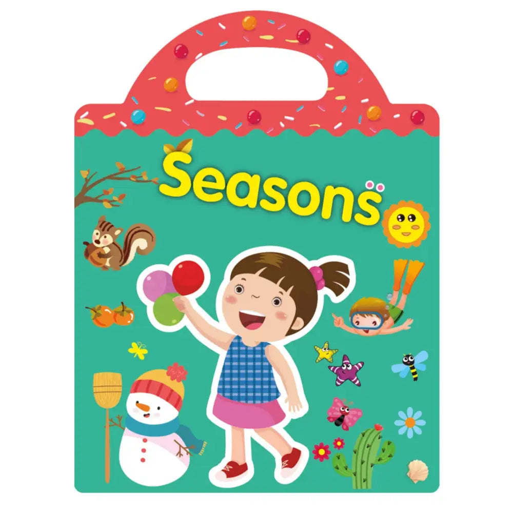 子供 シールブック - きせつ / フリーサイズ - シールブック