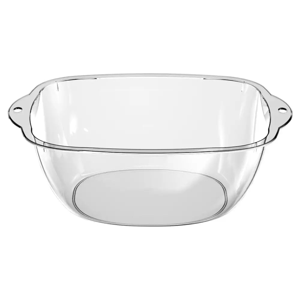 アクリルボウル 高級感バスボウル 透明湯桶 おしゃれ洗面ボウル 持ち手付きボウル 吊るせる水切りボウル 耐熱アクリル洗面器 割れにくい浴室ボウル キッチン多用途ボウル 衛生的バスグッズ