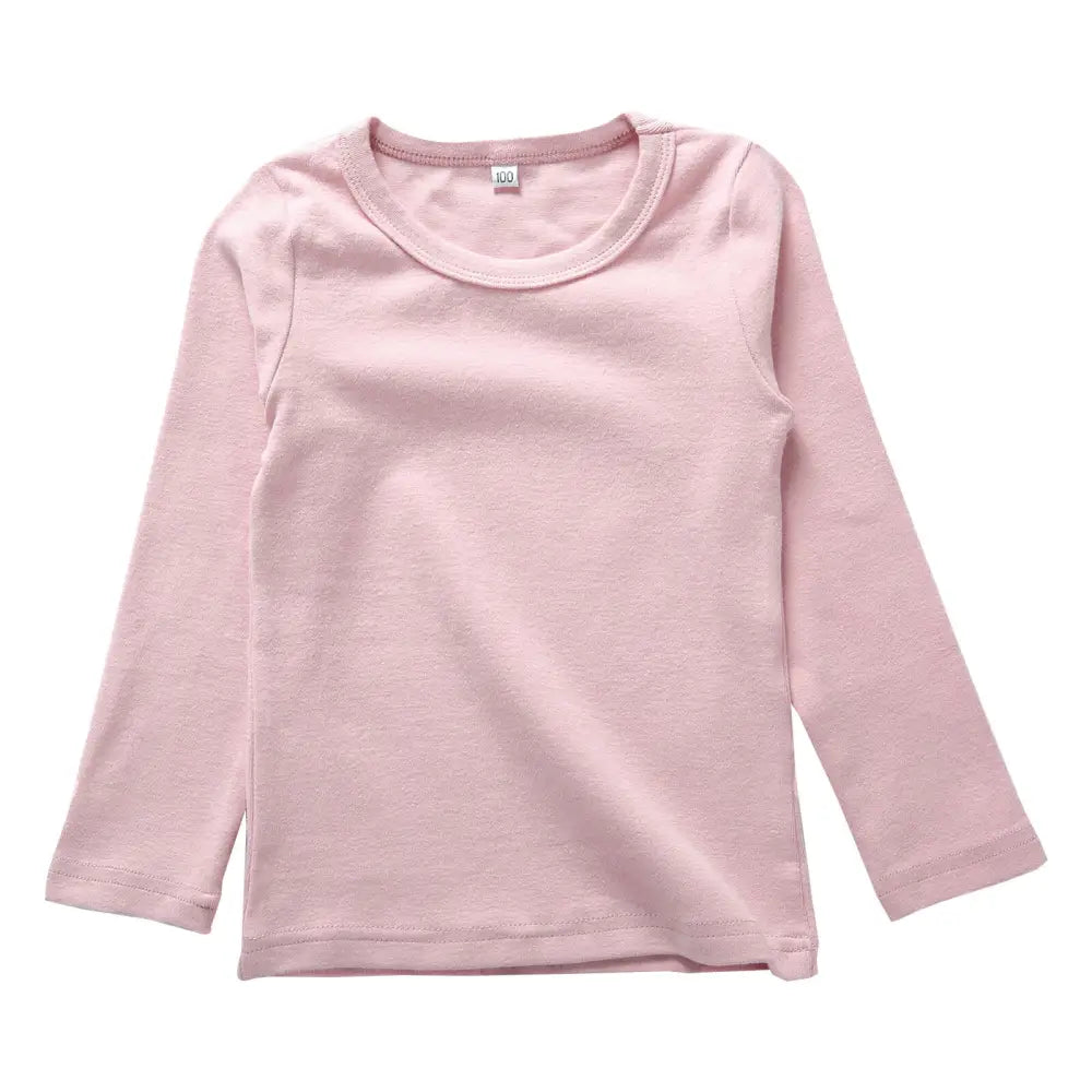 クルーネック 無地Tシャツ 100~150 - ピンク / 100cm - Tシャツ