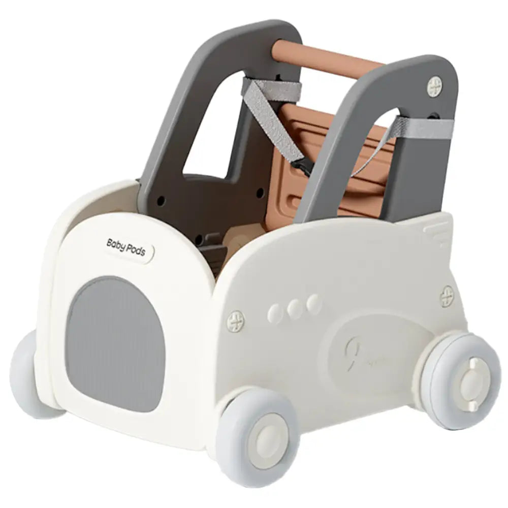 くるま型ベビーウォーカー 45×52×50cm - グレー - ベビーウォーカー
