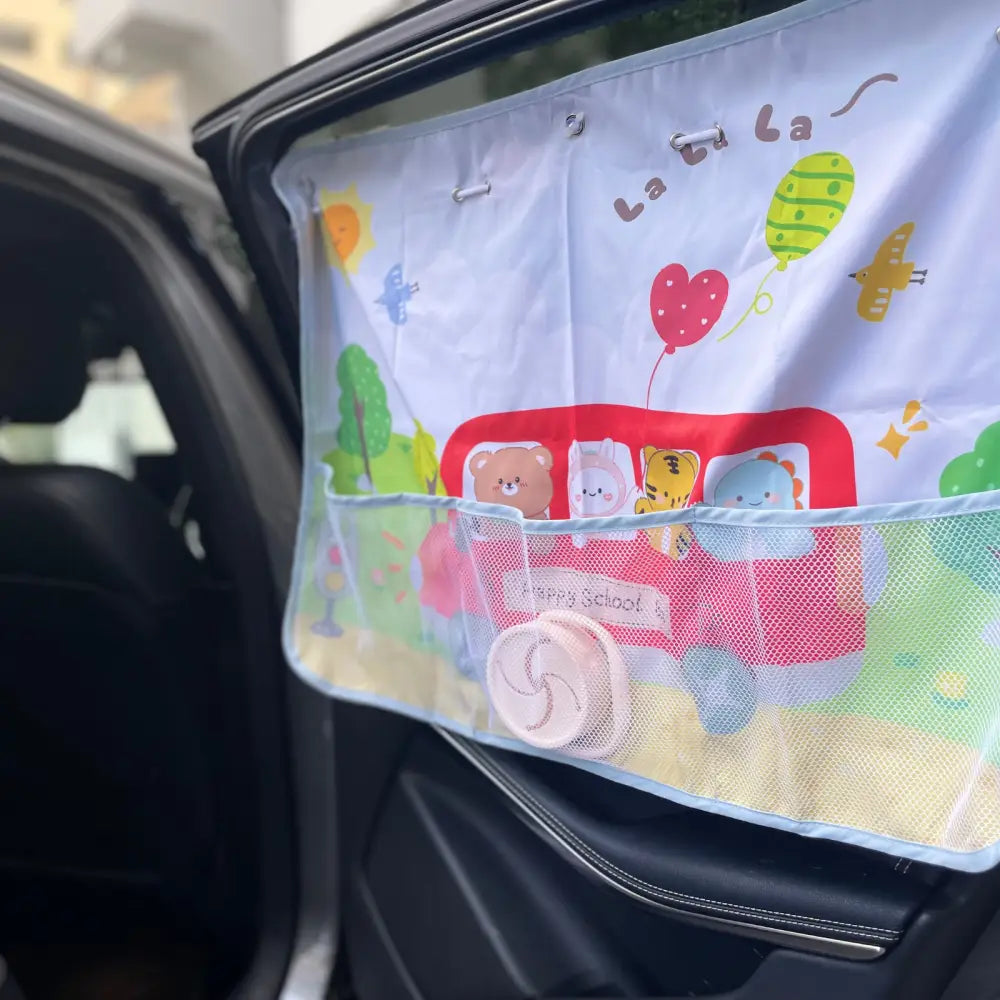 車用サンシェード 車 サンシェード 子供用 日よけ 窓 マグネット式 吸盤式 UV対策 遮光 後部座席 暑さ対策 車内温度対策 ドライブ キッズ 車用品