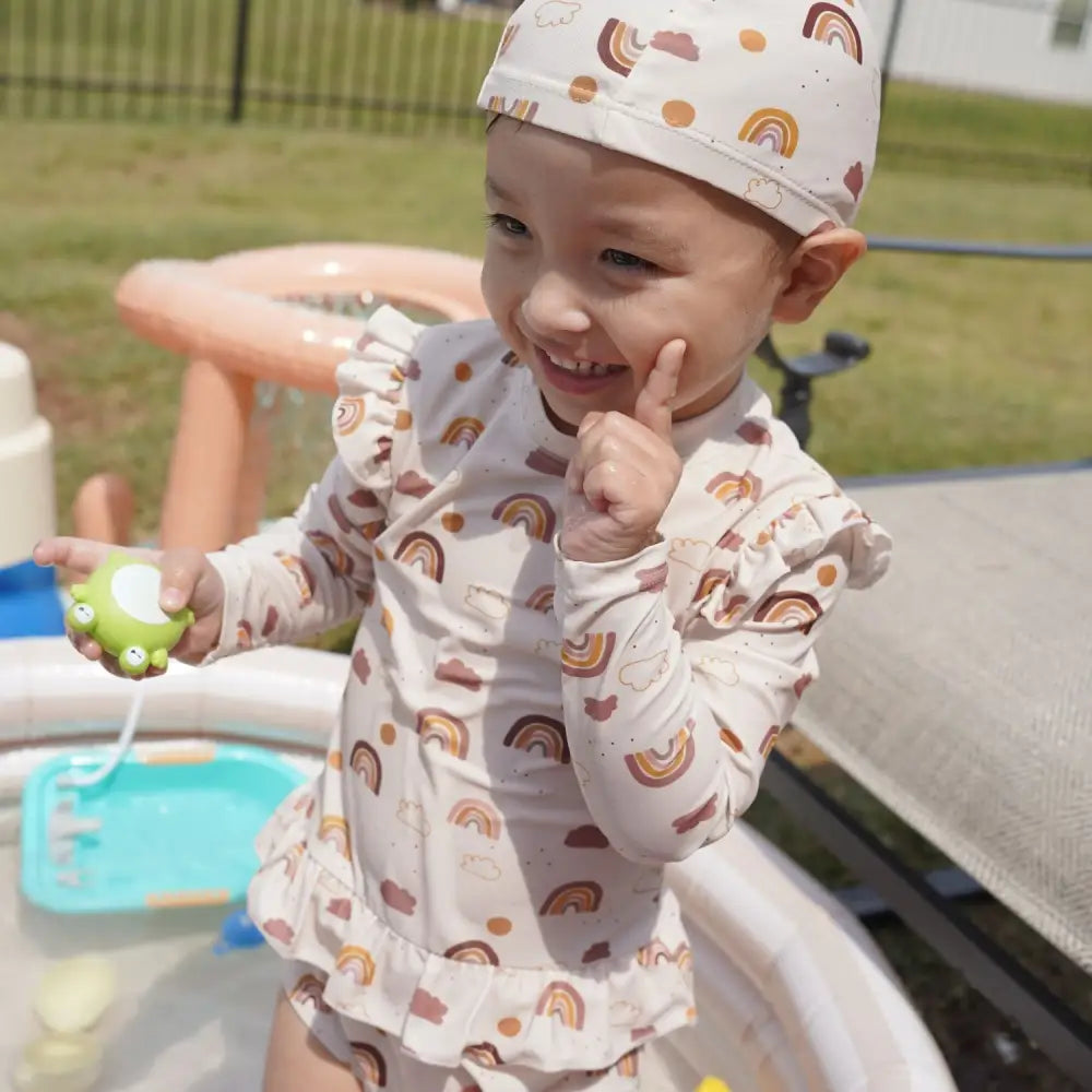 水着&防水ポーチセット 女の子用 - キッズ水着