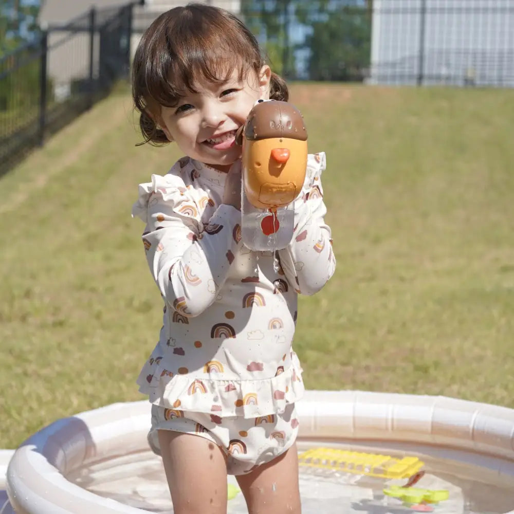 水着&防水ポーチセット 女の子用 - キッズ水着