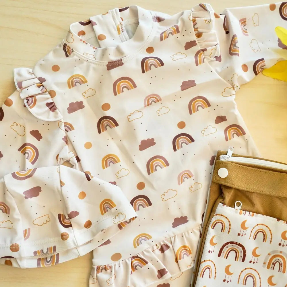 水着&防水ポーチセット 女の子用 - キッズ水着