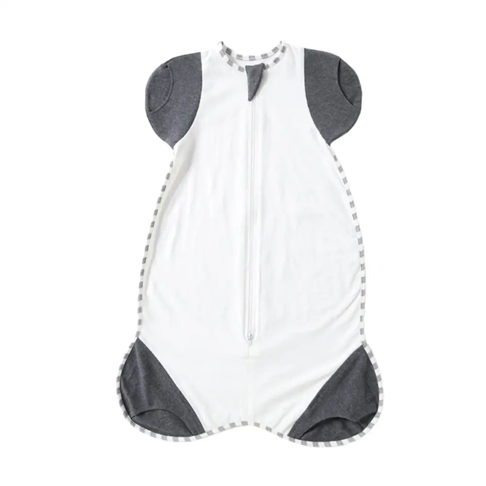 おくるみ スワドル 半袖 M(3~6カ月)│L(6~12か月) - ダークグレー / M - おくるみ