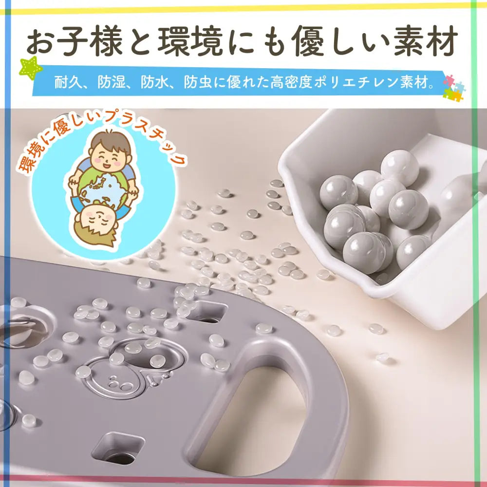 おもちゃ収納ラック 3段 - グレー / フリーサイズ - おもちゃ収納ラック