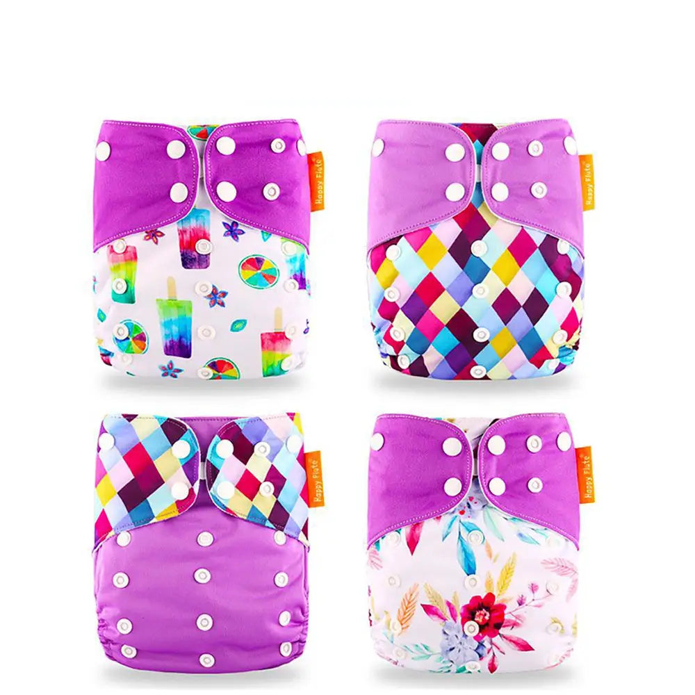 おむつカバー 4枚セット 新生児~ - PP2 / ワンサイズ - おむつカバー