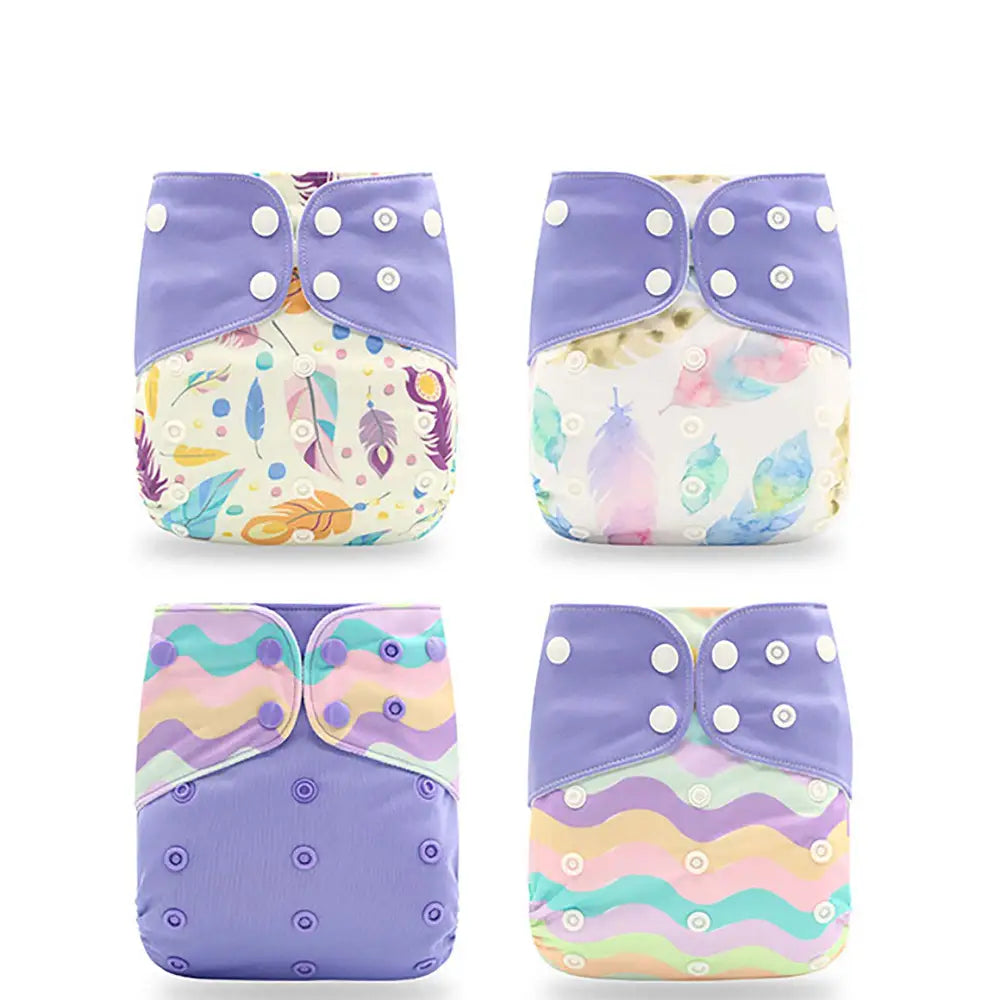 おむつカバー 4枚セット 新生児~ - PP1 / ワンサイズ - おむつカバー