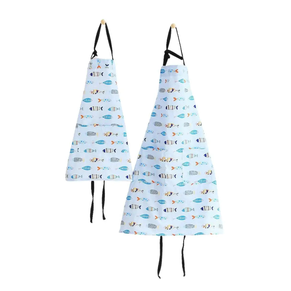親子お揃いエプロン 75×56cm | 55×40cm - さかな / キッズサイズ - エプロン