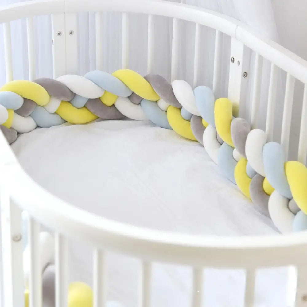 ベッドガード ベビーベッド 寝返り防止クッション 赤ちゃん - B(イエロー系) / 3.6m - ベッドガード