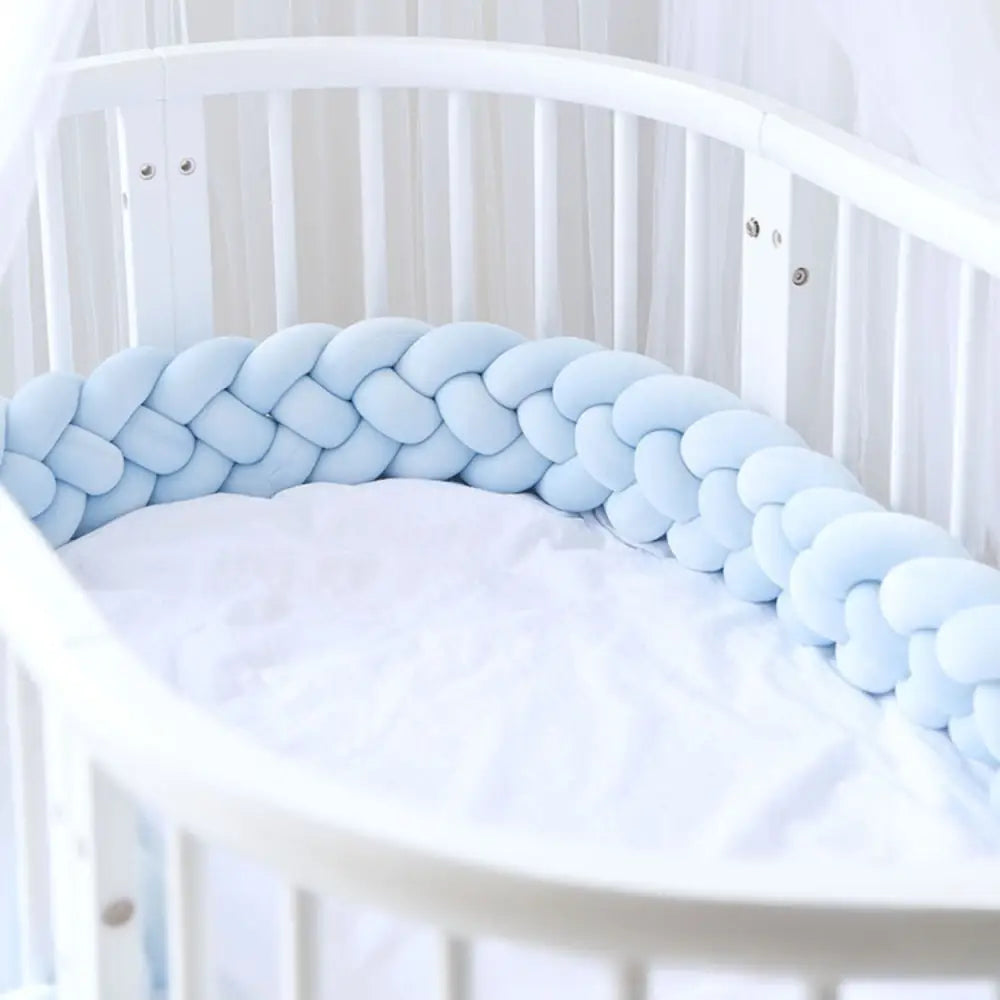 ベッドガード ベビーベッド 寝返り防止クッション 赤ちゃん - G(単色ブルー) / 3.6m - ベッドガード