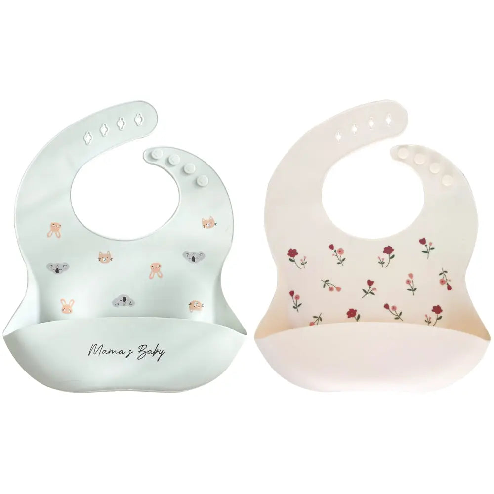 シリコンビブ お食事エプロン ベビー用 食べこぼし防止 立体ポケット付き 軽量 柔らか素材 丸めて収納 お手入れ簡単 防水 汚れにくい 持ち運び便利 離乳食グッズ 赤ちゃん用品