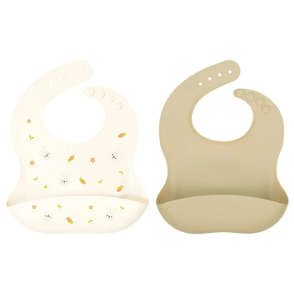 シリコンビブ お食事エプロン ベビー用 食べこぼし防止 立体ポケット付き 軽量 柔らか素材 丸めて収納 お手入れ簡単 防水 汚れにくい 持ち運び便利 離乳食グッズ 赤ちゃん用品