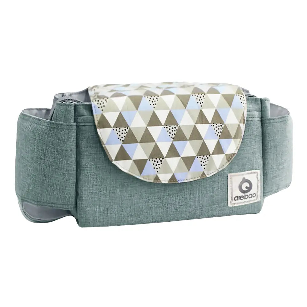 多機能ベビーカーバッグ 21×13×12cm - ダイヤ格子|グレー / ワンサイズ - ベビーカーバッグ