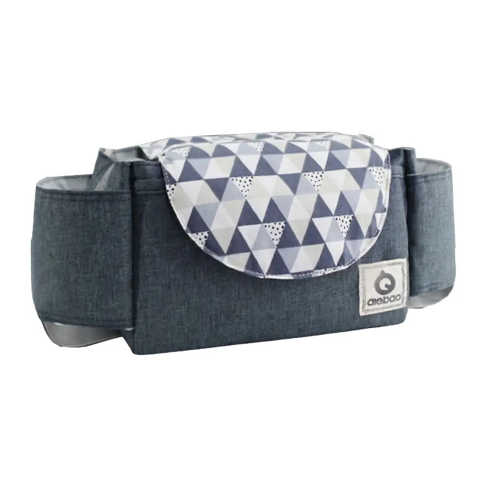 多機能ベビーカーバッグ 21×13×12cm - ダイヤ格子|ネイビー / ワンサイズ - ベビーカーバッグ