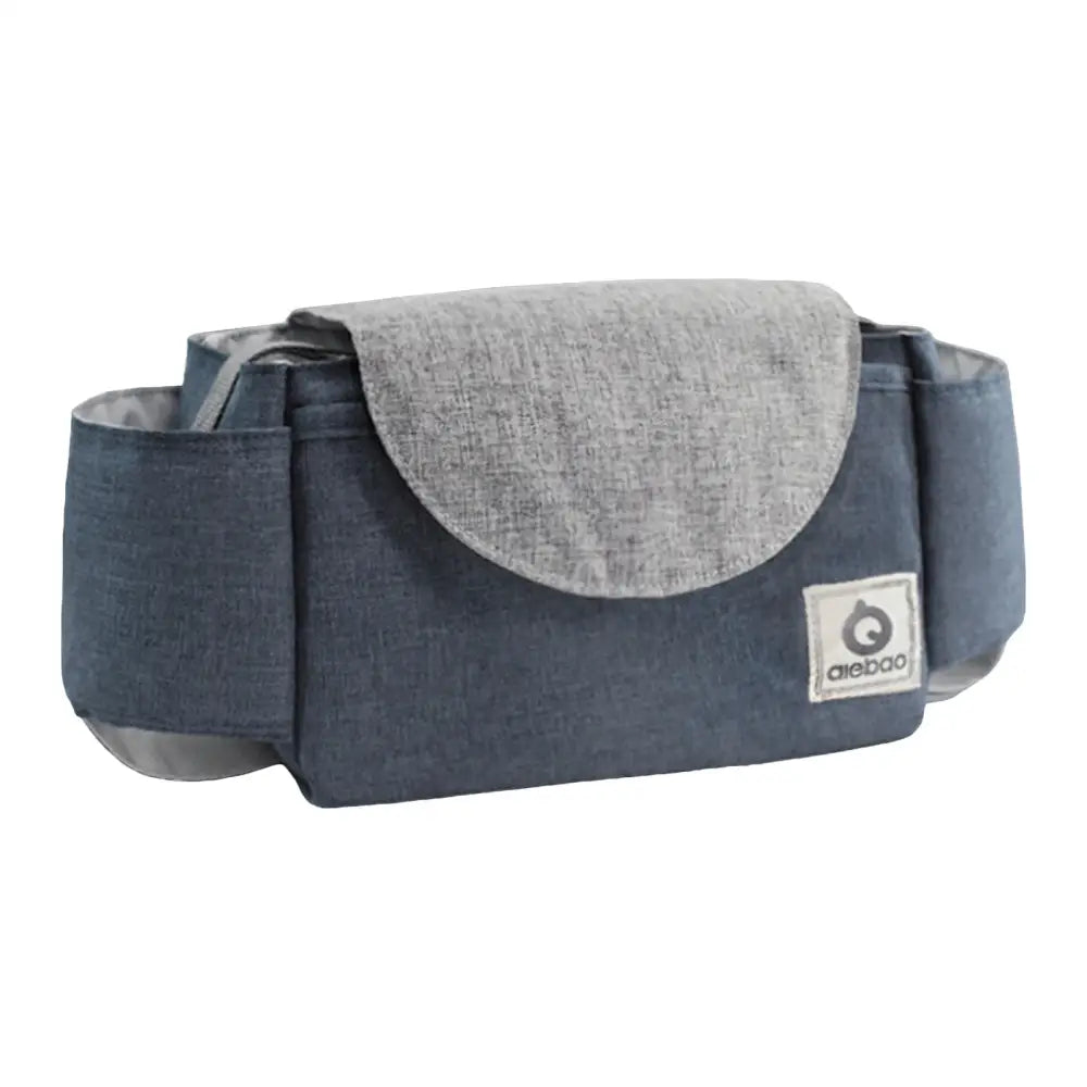 多機能ベビーカーバッグ 21×13×12cm - グレー|ネイビー / ワンサイズ - ベビーカーバッグ