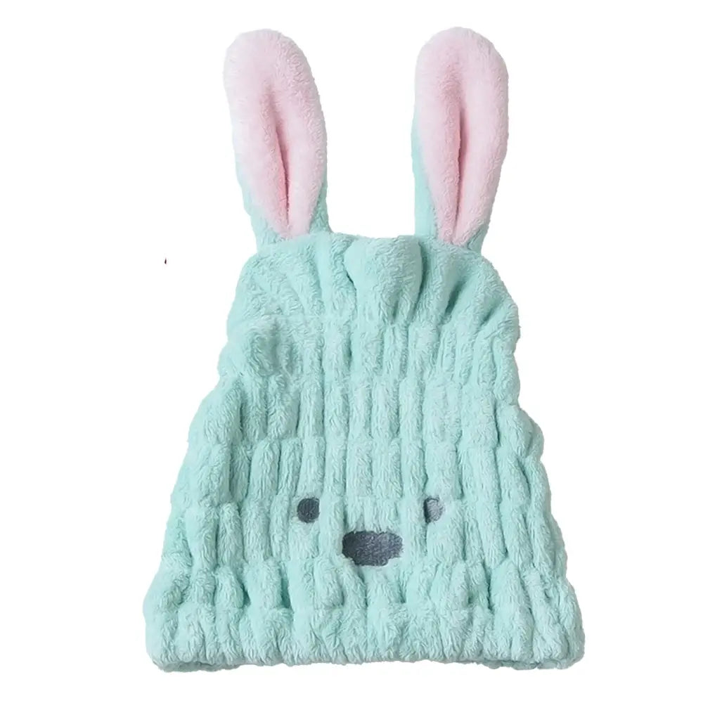 ヘアキャップ 吸水速乾 ふわふわ素材 優しい肌触り ドライ時間短縮 寝癖防止 伸縮ゴム 家族兼用 軽量 携帯便利