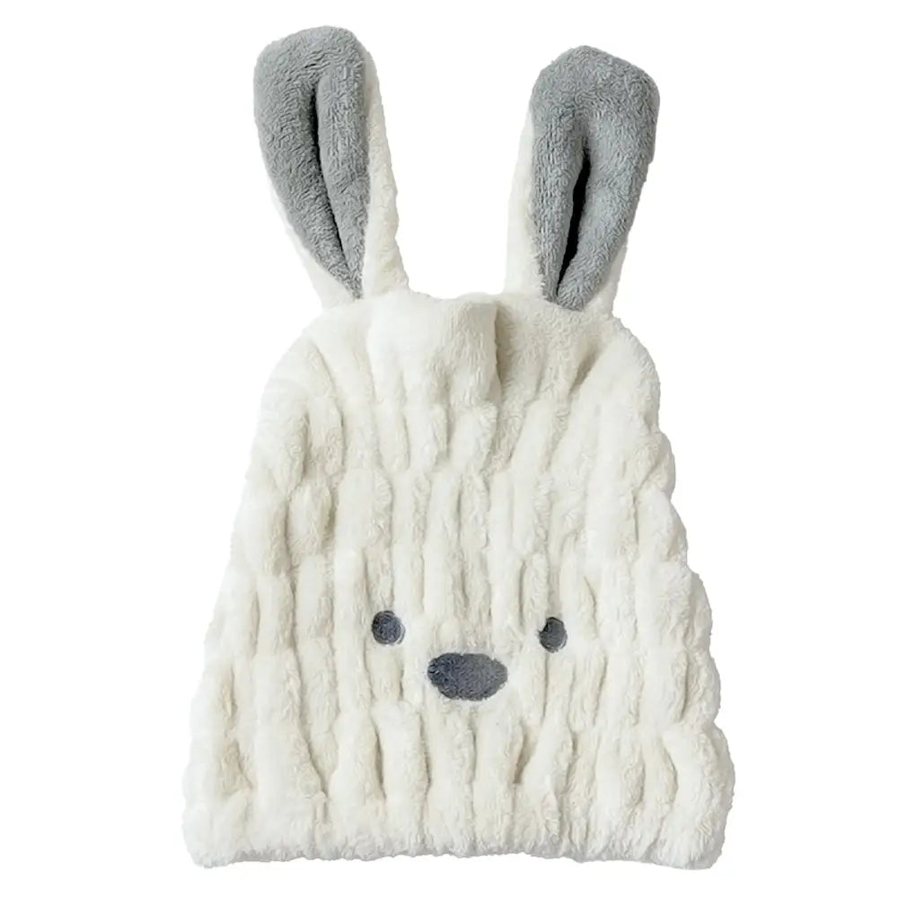 ヘアキャップ 吸水速乾 ふわふわ素材 優しい肌触り ドライ時間短縮 寝癖防止 伸縮ゴム 家族兼用 軽量 携帯便利