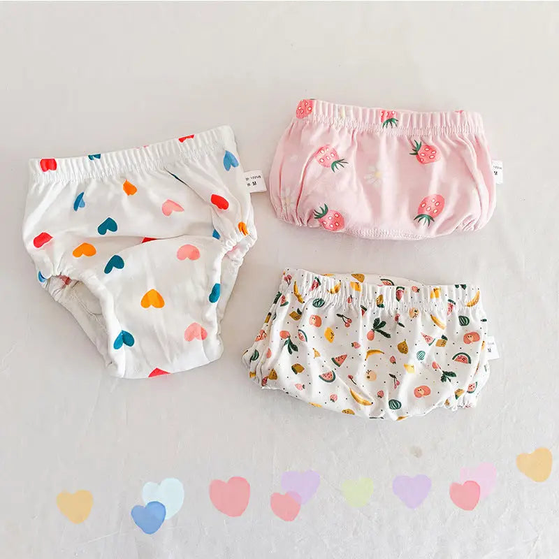 トレーニングパンツ 3枚セット 6層ガーゼ 男の子 女の子 90 100 2サイズ おねしょパンツ 防水層 トレパン トイレトレーニング パンツ トイトレパンツ 保育園 通気性 可愛い おしゃれ 赤ちゃん ベビー コットン 綿100%