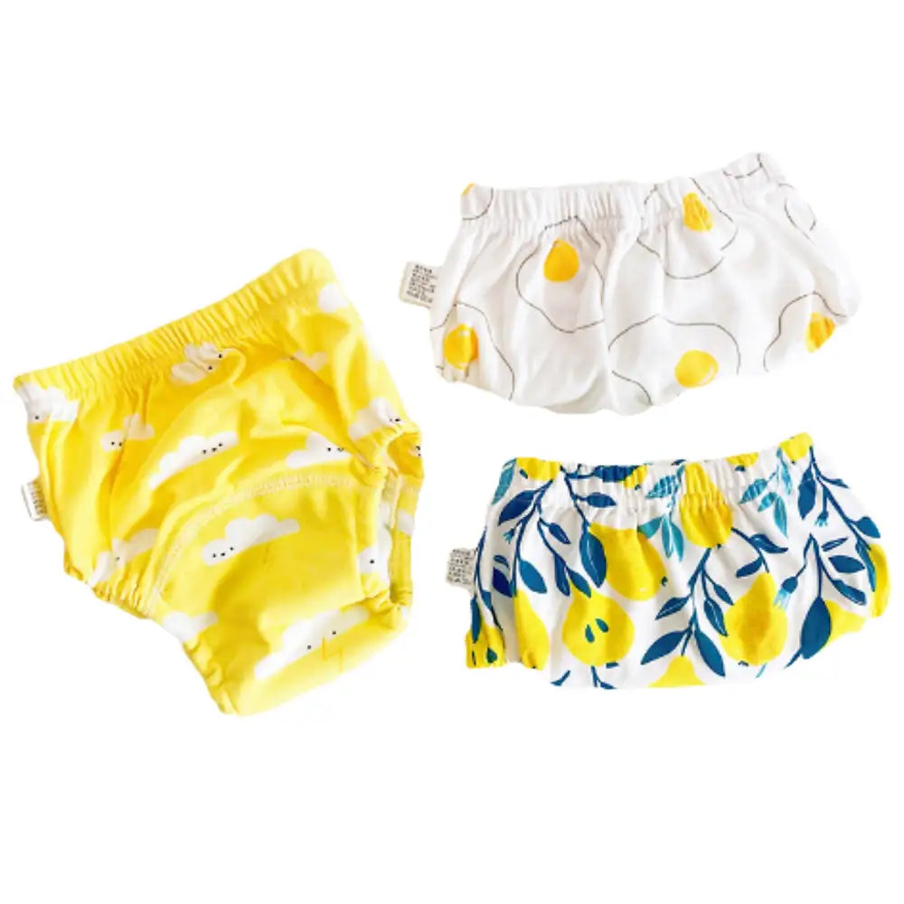 トレーニングパンツ 3枚セット 6層ガーゼ 男の子 女の子 90 100 2サイズ おねしょパンツ 防水層 トレパン トイレトレーニング パンツ トイトレパンツ 保育園 通気性 可愛い おしゃれ 赤ちゃん ベビー コットン 綿100%