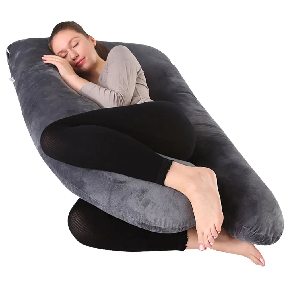 U型 抱き枕 チャコール|グレー 140×70cm - チャコール / ワンサイズ - 抱き枕