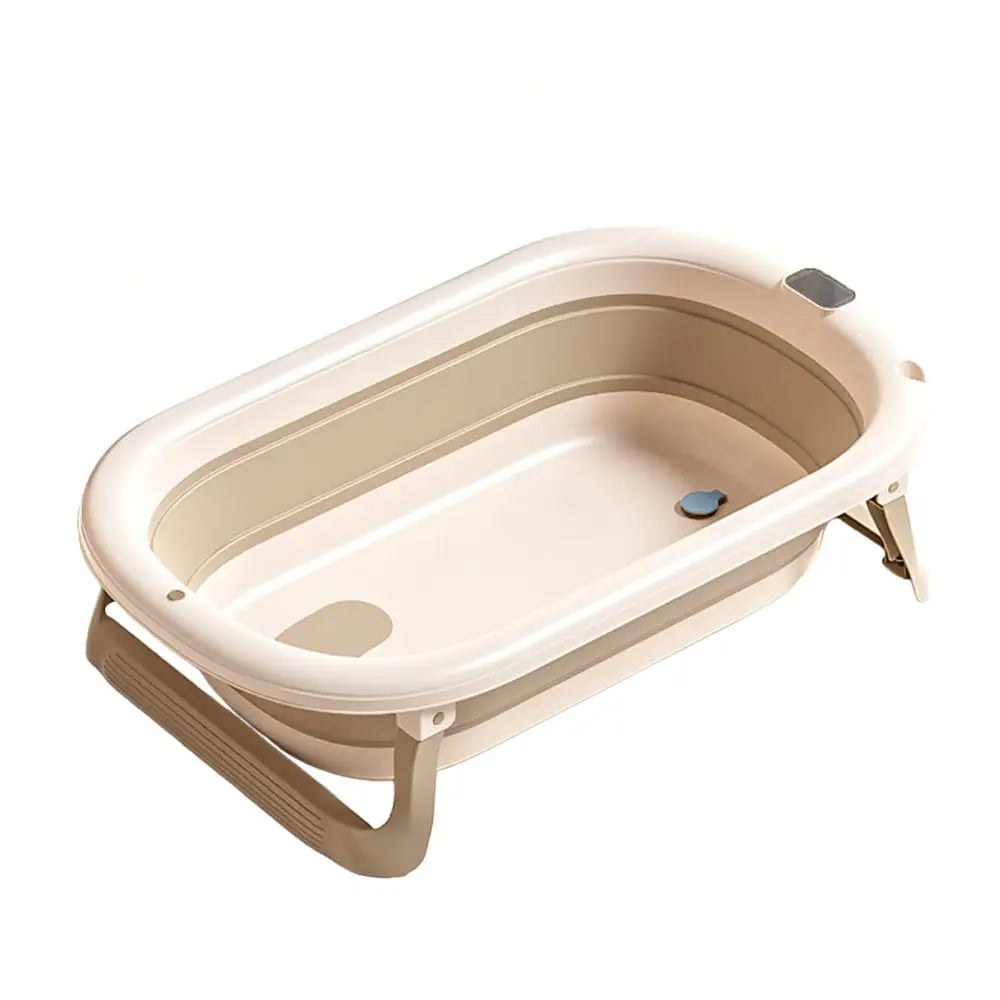 赤ちゃん ベビーバス 折りたたみ 沐浴 省スペース 収納 新生児 クッション ネット チェア ナチュラルカラー グレー ベージュ 水遊び 便利 お風呂 バスタイム 育児 コンパクト 多用途