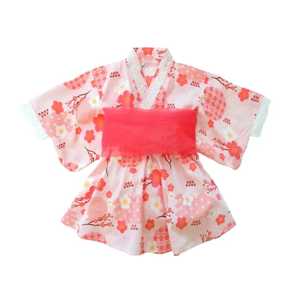 浴衣 女の子 2点セット 100%綿 100cm 110cm 120cm - Eセット(ピンク) / 100cm - 浴衣