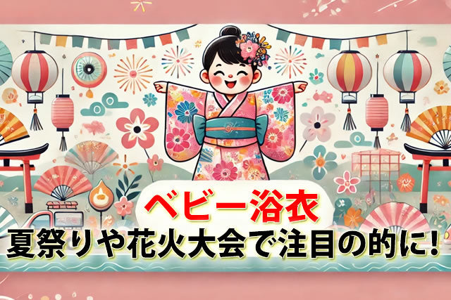 赤ちゃん用ベビー浴衣ガイド｜夏祭りや花火大会で注目の的に！選び方とおすすめ商品