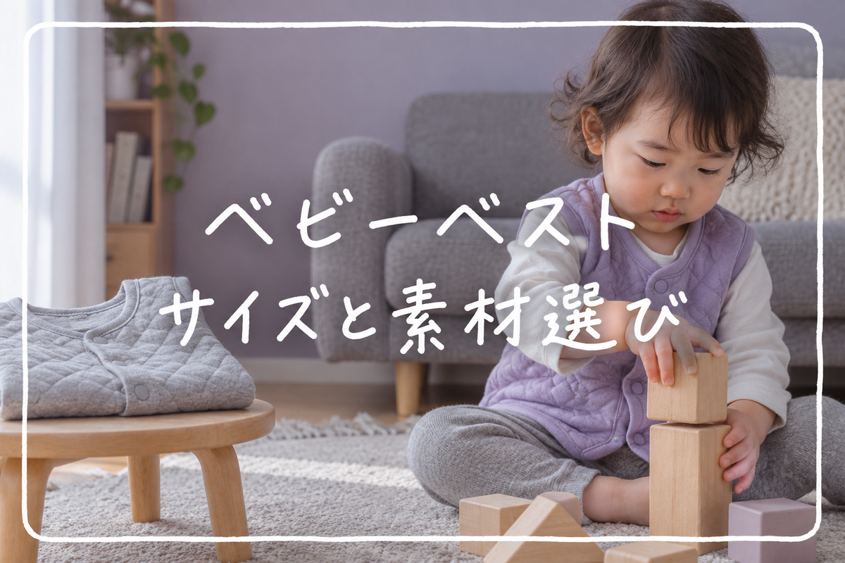 ベビーベストのサイズと素材で選ぶ｜日中用7商品・スリーパー3商品を比較